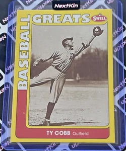 1991 SWELL BASEBALL GREATS #127 - TY COBB - DETROIT TIGERS - Picture 1 of 2
