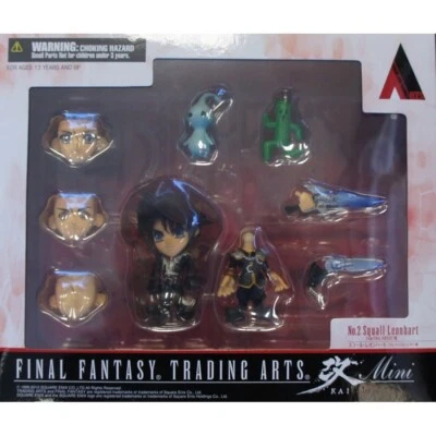Square Enix Final Fantasy 8 VIII Squall Cactuar & PuPu Mini Trading Arts Figure - Image 1 of 3