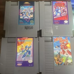 Nintendo NES Mega Man Megaman Lot 1 2 4 6 Capcom Authentic, One Book - Picture 1 of 11