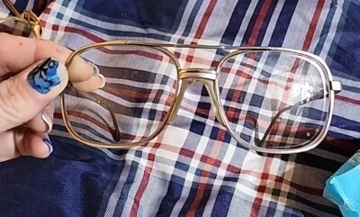 Gafas de plástico KUXX para hombre NERD GEEK grandes aviador tono marrón con estuche Foto 1 de 4