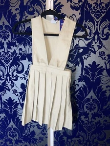 Khaki V-Neck Jumper Y9000 Pleated Skirt French Toast Uniform Size 6x (WTF66) - Picture 1 of 3