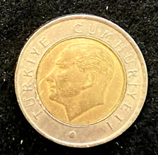 Turkey 50 Kurus 2010 Coin Bi-Metallic Circulated World Coins