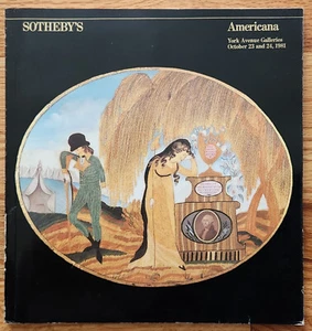 Sotheby's Gallaries Katalog Oktober 1981 Americana Kunstmöbel Geschirr - Bild 1 von 1
