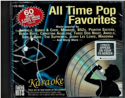 All Time Pop Karaoke 4 CDG Mega Pack DEVO Blondie B52s TONI BASIL Madonna CHER - Image 1 of 2