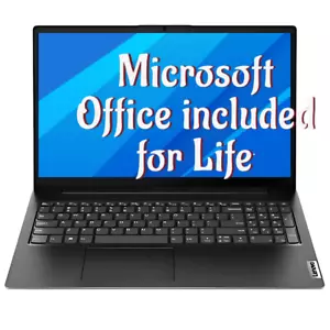 New 2025 Lenovo V15 Gen 4 AMD Athlon Silver 8GB RAM 256GB SSD FHD Win 11 Office - Picture 1 of 8