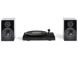 PRO-JECT JUKE BOX E1 HIFI SET BLACK HIGH GLOSS NUOVO - Picture 1 of 1