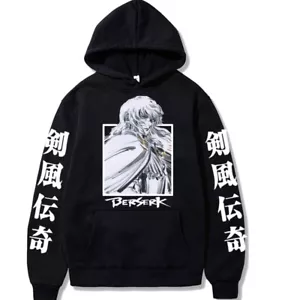 Berserk Guts Griffith Anime Hoodies Men Women Cosplay Sweatshirts Pullovers Tops - Picture 1 of 10