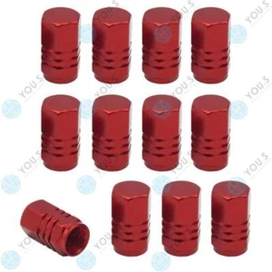 20 Piece You.S Aluminium Valve Caps Red With Gasket Cover for Car Vehicle Truck - Picture 1 of 1