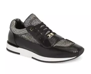 Jimmy Choo Sneakers Uomo Jett Mixed Media 44-10 US NUOVE $795 J000106377 PIANO M - Foto 1 di 8