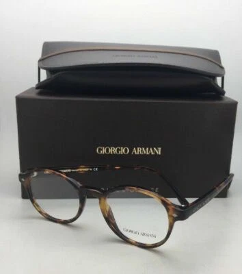 New GIORGIO ARMANI Round Eyeglasses AR 7004 5011 47-19 Matte Tortoise on Havana - Image 1 of 4