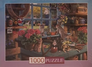 1000pc 29.5"x19.7" Cats, Family Friendly Puzzle SEALED NEW - Picture 1 of 4