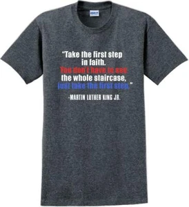 Take the first step in faith - Martin Luther King Jr - MLK Shirt - Bild 1 von 15