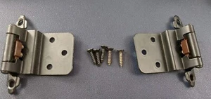 50er-Pack schwarze Schrankscharniere - 3/8" Einsatz Küche selbstschließend Unterputzmontage  - Bild 1 von 4