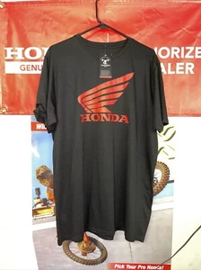 Honda Apparel Honda Wing T-Shirt Adult Unisex Small Black TRUETIMBER - Picture 1 of 4