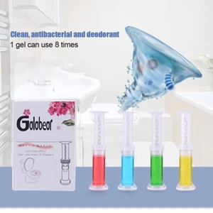 Toilet Deodorant Bathroom Spray Air Freshener Bowl Gel Cleaner Flowers New - Picture 1 of 9