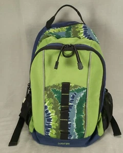 Lands' End Kids Backpack Tie die Print Green Blue  School/Hiking Backpack - Picture 1 of 14