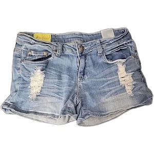 Machine Blue Jeans¹ Distressed Denim Stretch Shorts Gr. L - Bild 1 von 2