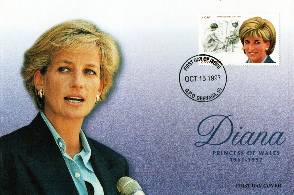 GRENADA 1997 IN MEMORIAM FOR DIANA PRINCESS OF WALES  FDC - Image 1 of 1