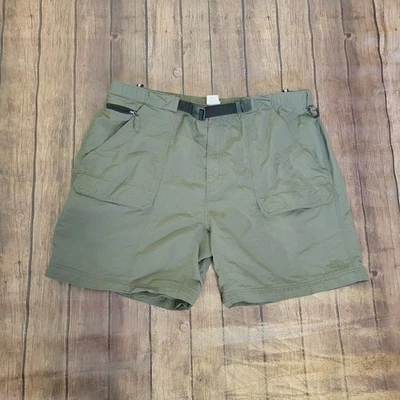 Pantalones Cortos North Face Para Hombre XXL Verde Oliva Carga 7.5" Entrepierna Cinturón Nylon Foto 1 de 4