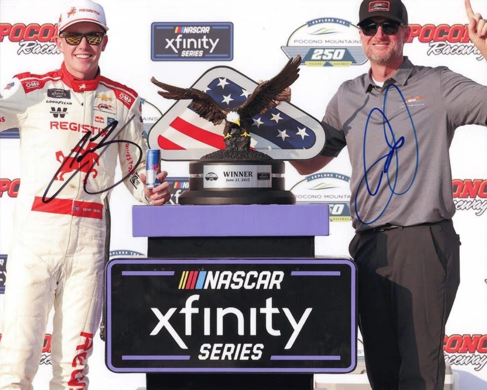 2X Autografiado 2025 Connor Zilisch & Dale Earnhardt Jr. #88 Registix - Pocono Ra Foto 1 de 1