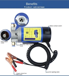 12V/24V kleiner Ölwechsler Motorölpumpe tragbare Getriebeölpumpe KFZ - Bild 1 von 13