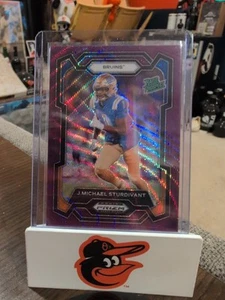 2024 Panini NFL Prizm Draft Picks Rated Prospect Purple J. Michael Sturdivant - Bild 1 von 2