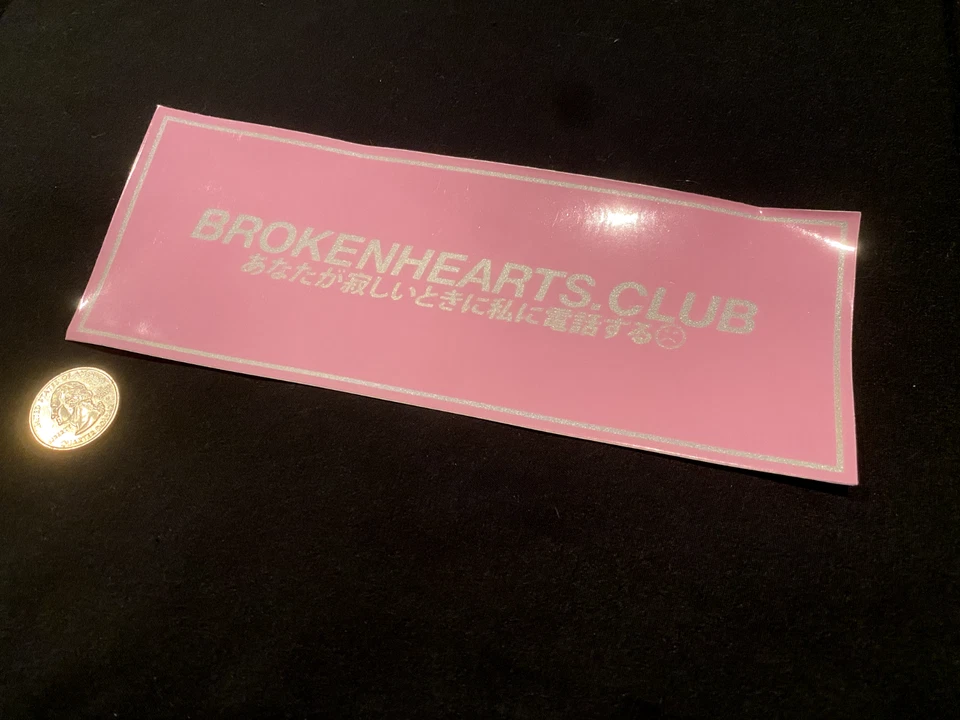 CALCOMANÍA REFLECTANTE BOFETADA DRIFT CALCOMANÍA JDM CLUB CORAZONES ROTOS JAPÓN ROSA CLUB Foto 1 de 1