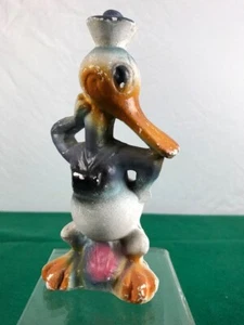 EARLY DISNEY DONALD DUCK CHALKWARE - 6 1/2 INCH RARE LONG BILL VERSION - Picture 1 of 7