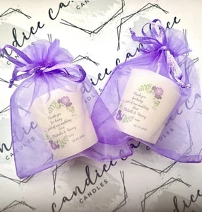 Personalised Wedding favour Candles - Wedding Ring - Picture 1 of 16