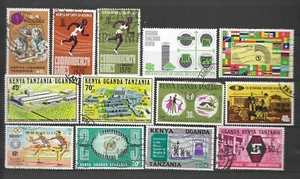 LOTE 6240 DE 13 SELLOS DE TANZANIA-UGANDA-KENYA - Imagen 1 de 1
