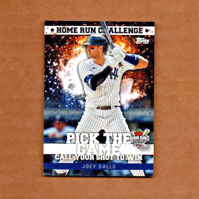 2022 Topps Home Run Challenge Code Cards #HRC21 Joey Gallo New York Yankees - Image 1 of 1