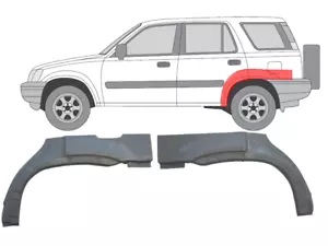 Per Honda CRV 1995- 2002 Lamiera di riparazione passaruota Sat/L+R - Foto 1 di 4
