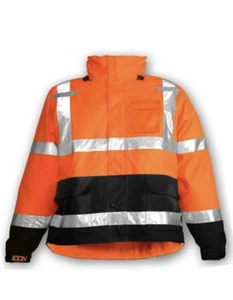 Tingley J24129 Icon Rain Jacket, Class 3, Type P, Black/Orng, Xl - Picture 1 of 3