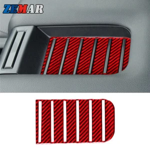 Reposabrazos de fibra de carbono rojo caja de almacenamiento embellecedor interior para Toyota Tundra 2014-2018 - Imagen 1 de 13