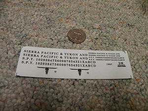 Herald King decals HO Sierra Pacific and Yukon black XX344 - Picture 1 of 1
