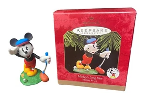 BRANDNEU - Mickys Weitschuss - Golf - Disney - Hallmark Ornament Papa Opa - Bild 1 von 10