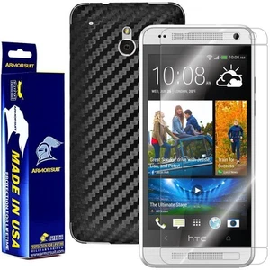 ArmorSuit MilitaryShield HTC One Mini Screen Protector + Black Carbon Fiber Skin - Picture 1 of 6