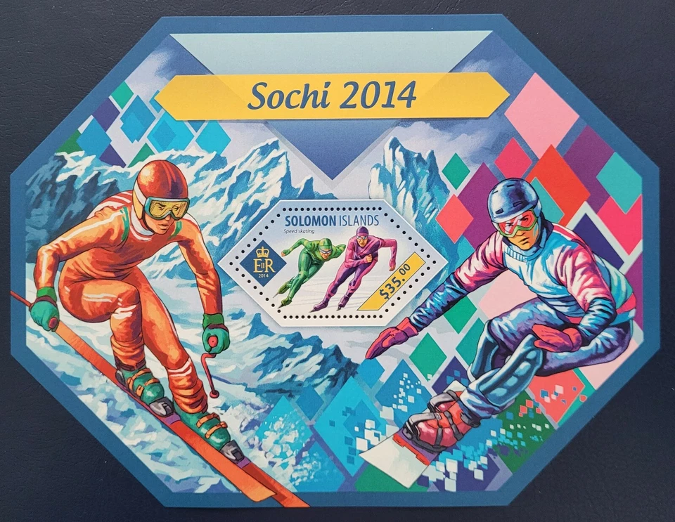 Solomon Island 2014 /  Winter Olympics 2014 - Sochi, Russia / 1v ms - Image 1 of 1