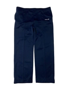 Vintage Adidas Track Sweat Pants Mens XL Dark Blue Polyester Athletic 38 X 28 - Picture 1 of 3