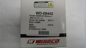 Kit de pistones Wiseco, carreras personalizadas, Honda CB350, CL350, AHRMA, 67,50 mm, WD-09442 - Imagen 1 de 12