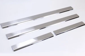 Set Edelstahl Einstiegsleisten Chrom Matt für VW Golf 6 ab 2008 - Picture 1 of 1