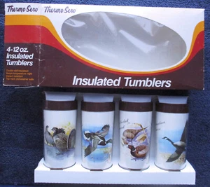 SELTEN/RARITÄT 4 Thermo-Serv ISOLIERTE BECHER Stockente KANADISCHE GANS Fasan Auerhuhn - Bild 1 von 5