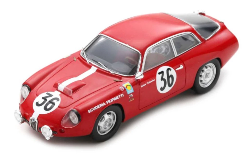 1/43 ALFA ROMEO GIULIETTA TZ TEAM SCUDERIA FILIPINETTI #36 LM 1963 SPARK S9054 - Immagine 1 di 1