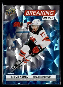 2024 Upper Deck Series 1 Simon Nemec #BN-30 Breaking News - Picture 1 of 3