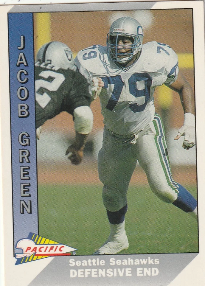 FREE SHIPPING-MINT-1991 Pacific Jacob Green #478-PLUS SEAHAWKS BONUS CARDS - Image 1 of 1