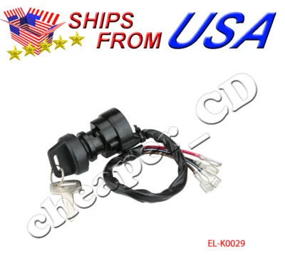Interruptor de llave de encendido para Polaris Trail Boss 250 350 2X4 4X4 1989-1995 Foto 1 de 2