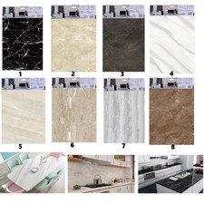 Muro Finto Pannelli Adesivo Effetto Marmo Copri Parete Banco Cucina Tavolo 60x30