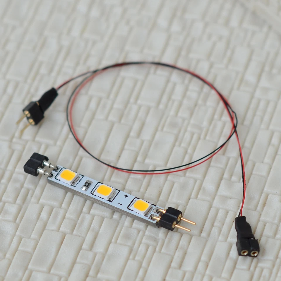 6 x LED lighting strips + Extension Kit connector passenger car lights 4mm wide