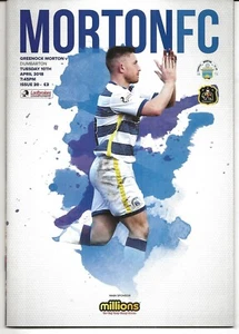 Football Programme>GREENOCK MORTON v DUMBARTON Apr 2018 - Picture 1 of 1