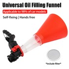 Universal Car Motorcycle Gasoline Petrol Diesel Fuel Engine Oil Filling Funnel.